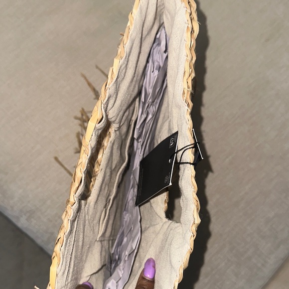 ASOS Straw Fringe Clutch - Picture 3 of 5